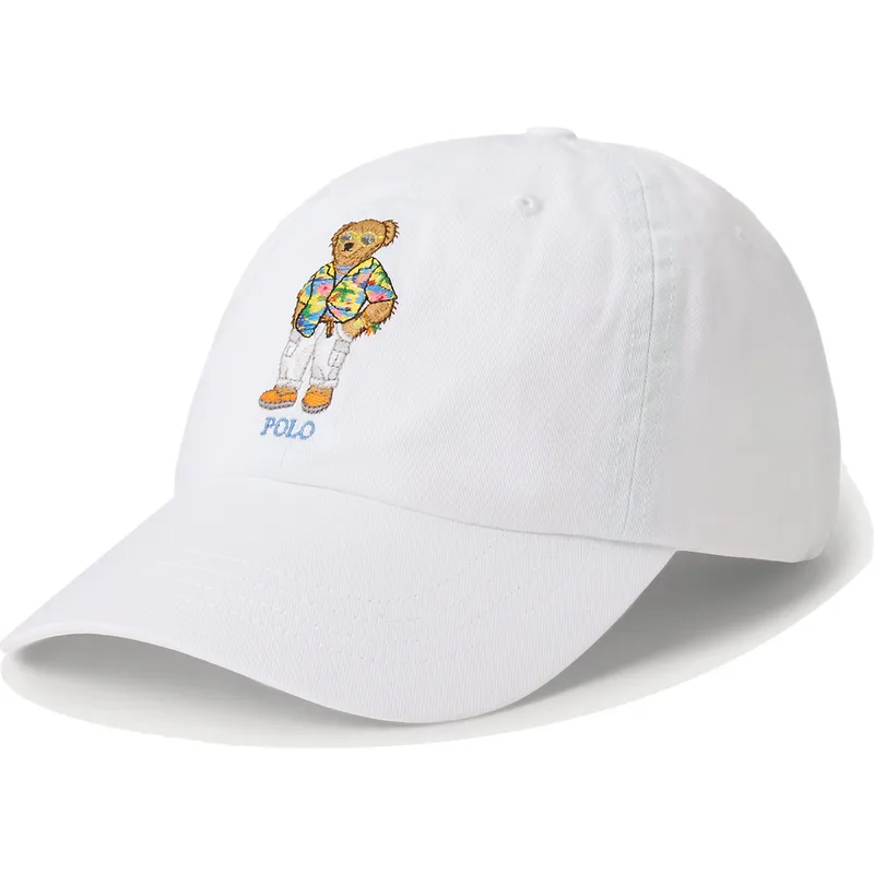 kepure-islenkta-balta-reguliuojama-juostele-classic-sport-bear-polo-ralph-lauren