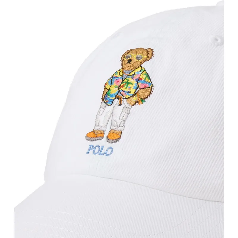 kepure-islenkta-balta-reguliuojama-juostele-classic-sport-bear-polo-ralph-lauren