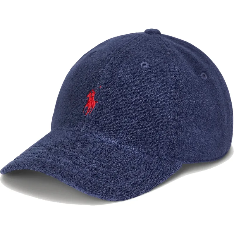 kepure-islenkta-tamsiai-melyna-reguliuojamas-cotton-terry-classic-sport-polo-ralph-lauren