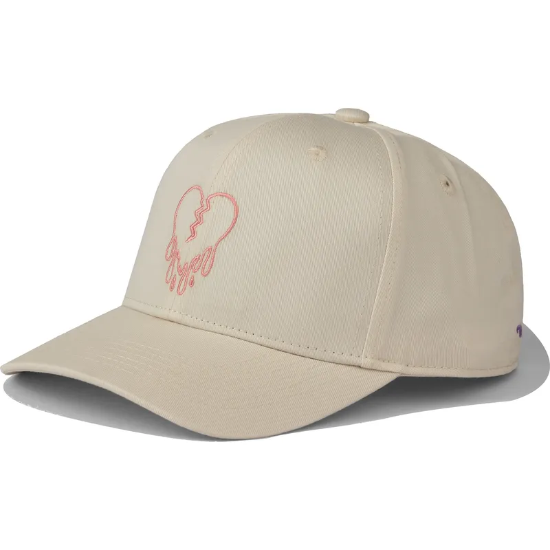czapka-z-zakrzywionym-daszkiem-bezowa-snapback-heartbreak-hotel-od-pica-pica