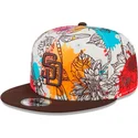czapka-z-plaskim-daszkiem-wielokolorowa-snapback-9fifty-spring-san-diego-padres-mlb-od-new-era