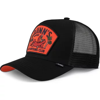 Djinns Do Nothing Club HFT DNC Sloth Black and Orange Trucker Hat