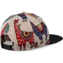 czapka-z-plaskim-daszkiem-snapback-lama-linen-szaro-czarna-od-djinns
