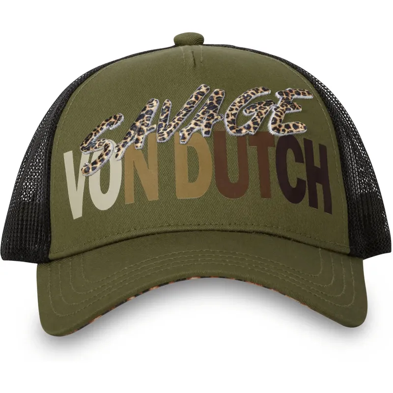 czapka-trucker-zielono-czarna-savage-k-von-dutch