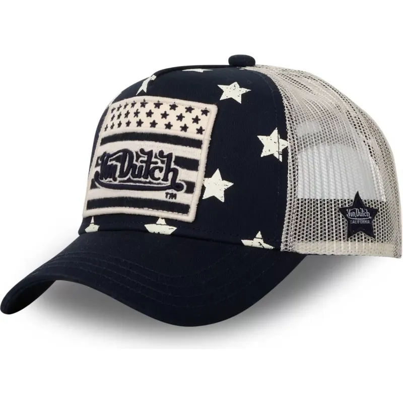 kepure-islenkta-tamsiai-melyna-snapback-star-m-von-dutch