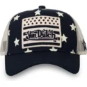 kepure-islenkta-tamsiai-melyna-snapback-star-m-von-dutch