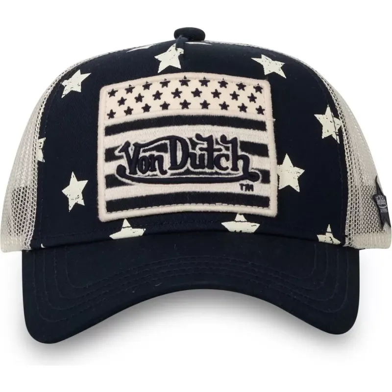 kepure-islenkta-tamsiai-melyna-snapback-star-m-von-dutch