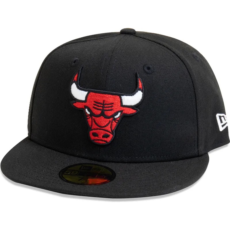 kepure-plokscia-juoda-priglundanti-59fifty-essential-chicago-bulls-nba-new-era
