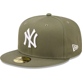 Cap plokščia green ajustada 59FIFTY League Essential New York Yankees MLB New Era
