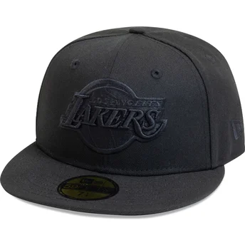 Czarna dopasowana czapka z daszkiem z czarnym logo 59FIFTY Essential Los Angeles Lakers NBA od New Era
