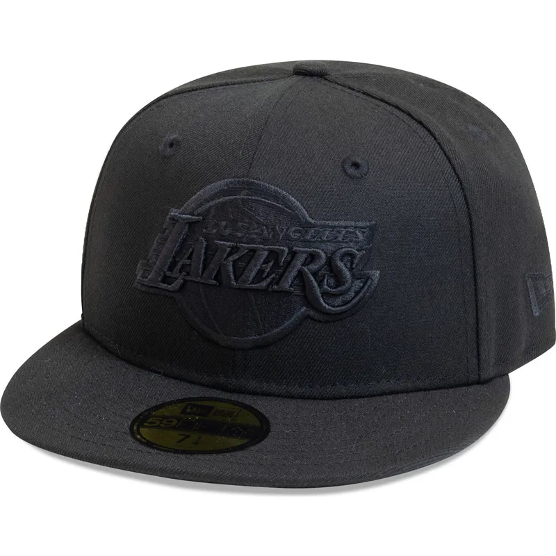 kepure-plokscia-juoda-priglundanti-59fifty-essential-los-angeles-lakers-nba-new-era