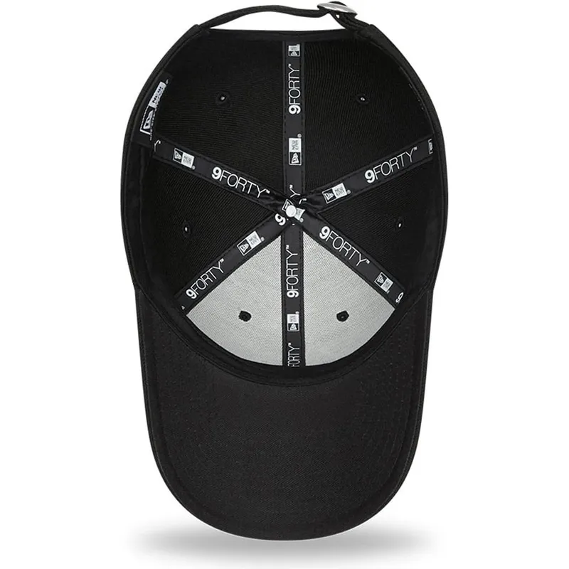 kepure-islenkta-juoda-reguliuojama-juostele-9forty-pop-outline-new-york-yankees-mlb-new-era