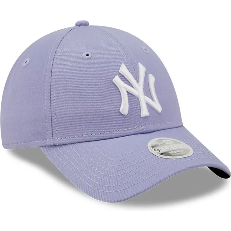 kepure-islenkta-violetine-reguliuojamas-9forty-league-essential-new-york-yankees-mlb-new-era