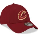 kepure-islenkta-raudona-reguliuojamas-9forty-the-league-cleveland-cavaliers-nba-new-era