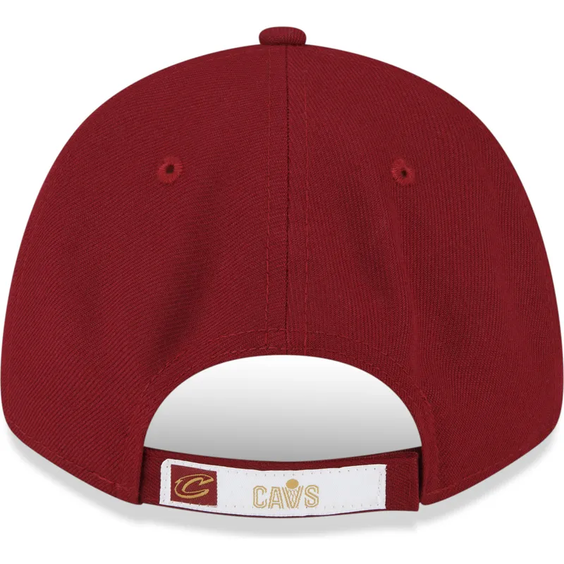 kepure-islenkta-raudona-reguliuojamas-9forty-the-league-cleveland-cavaliers-nba-new-era