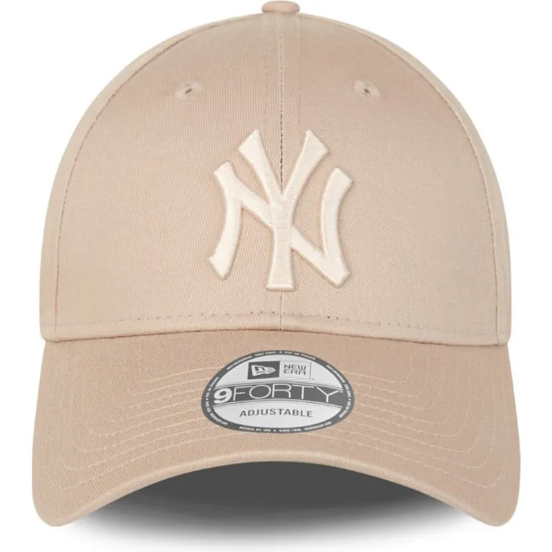 cap-islenkta-beige-adjustable-strap-9forty-league-essential-new-york-yankees-mlb-new-era
