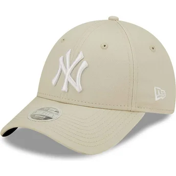 Kepurė išlenkta smėlio reguliuojamas 9FORTY League Essential New York Yankees MLB New Era