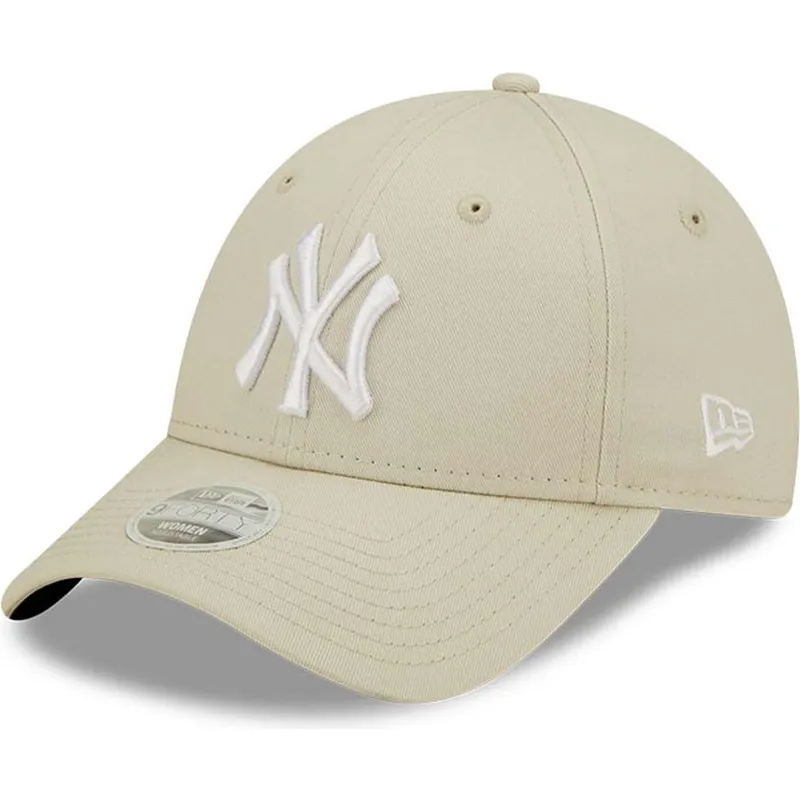 cap-islenkta-beige-adjustable-strap-9forty-league-essential-new-york-yankees-mlb-new-era