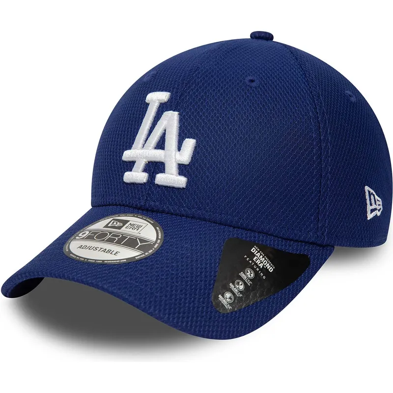 kepure-islenkta-melyna-reguliuojamas-9forty-diamond-era-essential-los-angeles-dodgers-mlb-new-era