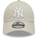 cap-islenkta-beige-adjustable-strap-9twenty-league-essential-new-york-yankees-mlb-new-era