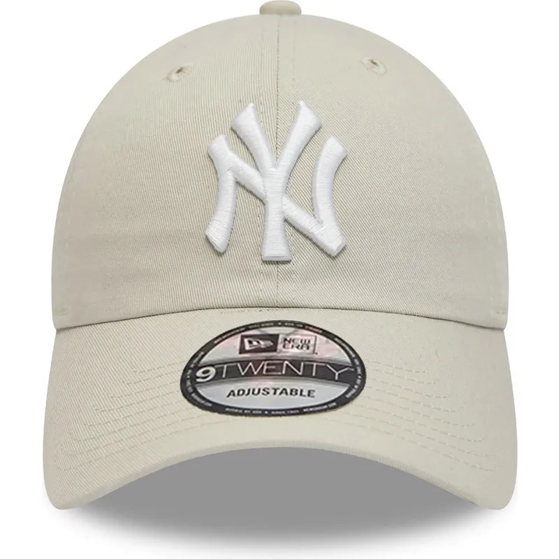 bezowa-regulowana-czapka-z-zakrzywionym-daszkiem-9twenty-league-essential-new-york-yankees-mlb-new-era