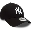 kepure-islenkta-juoda-reguliuojama-juostele-9forty-repreve-league-essential-new-york-yankees-mlb-new-era