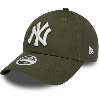 Cap išlenkta green adjustable strap 9FORTY League Essential New York Yankees MLB New Era