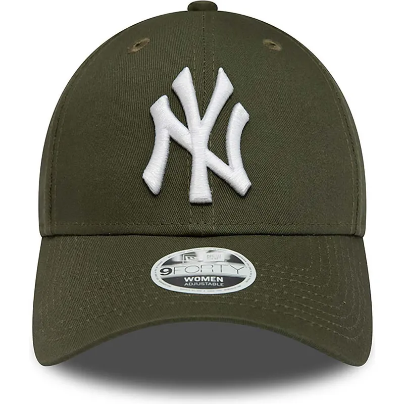 kepure-islenkta-zalia-reguliuojama-juostele-9forty-league-essential-new-york-yankees-mlb-new-era