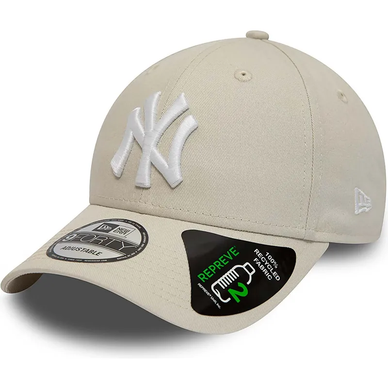 cap-islenkta-beige-adjustable-strap-9forty-repreve-league-essential-new-york-yankees-mlb-new-era