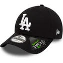 czarna-zakrzywiona-regulowana-czapka-9forty-repreve-league-essential-los-angeles-dodgers-mlb-od-new-era