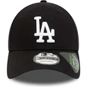 czarna-zakrzywiona-regulowana-czapka-9forty-repreve-league-essential-los-angeles-dodgers-mlb-od-new-era