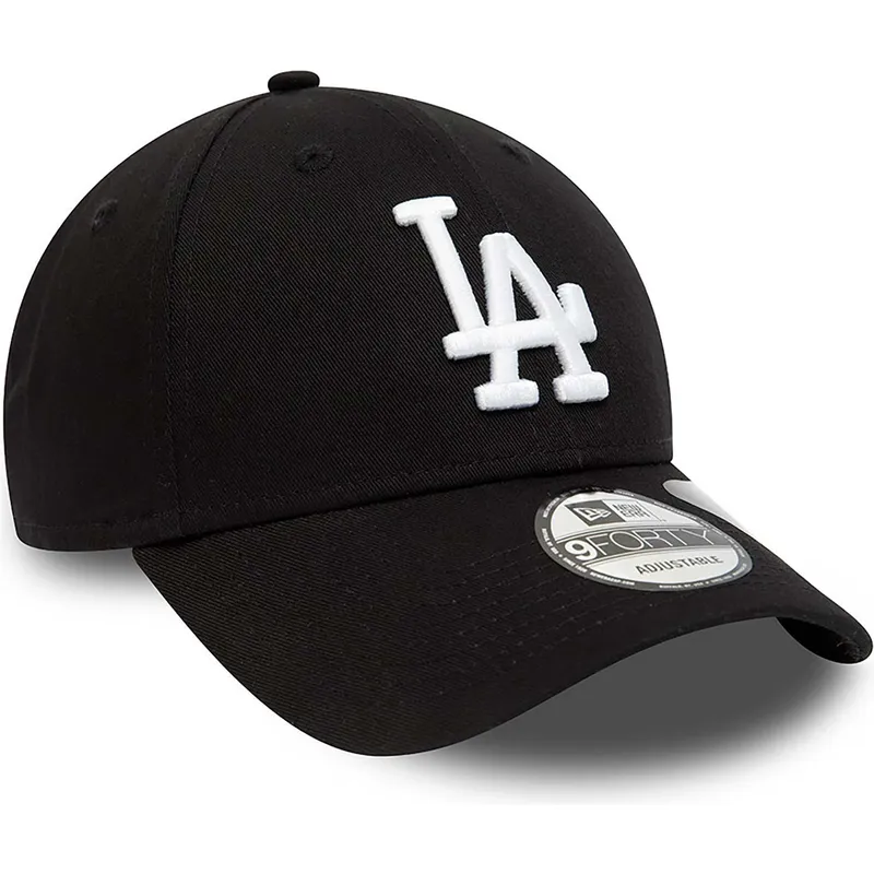 czarna-regulowana-czapka-z-zakrzywionym-daszkiem-9forty-repreve-league-essential-los-angeles-dodgers-mlb-new-era