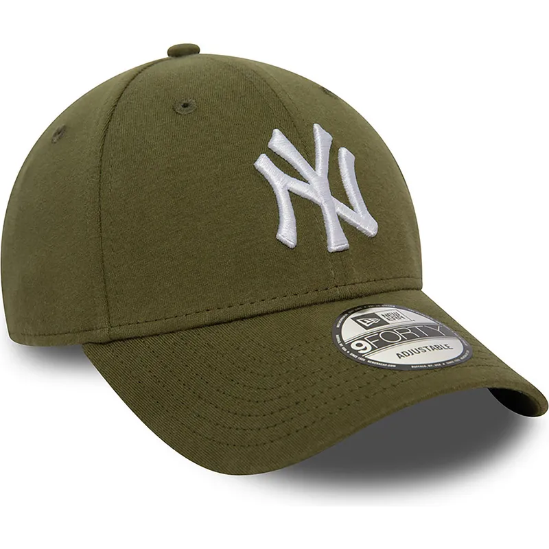 regulowana-zielona-czapka-z-daszkiem-9forty-jersey-essential-new-york-yankees-mlb-od-new-era