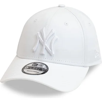 Kepurė išlenkta balta reguliuojamas 9FORTY League Essential New York Yankees MLB New Era