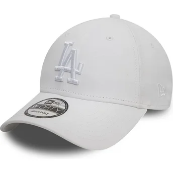 Kepurė išlenkta balta reguliuojama juostelė 9FORTY League Essential Los Angeles Dodgers MLB New Era