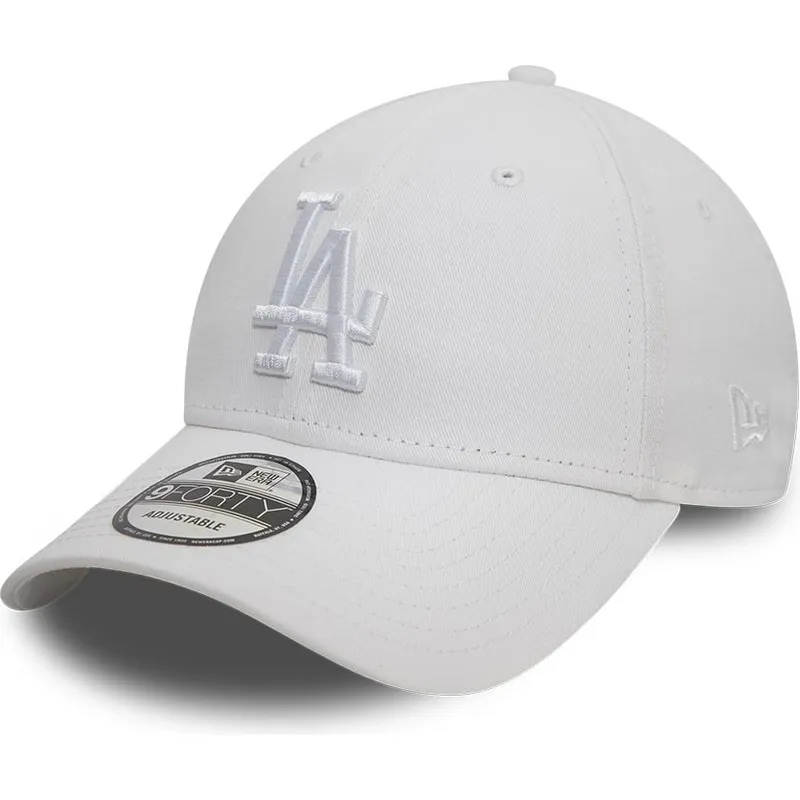 kepure-islenkta-balta-reguliuojama-juostele-9forty-league-essential-los-angeles-dodgers-mlb-new-era