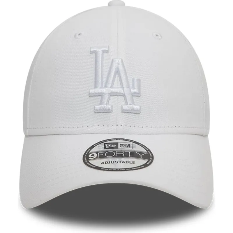 kepure-islenkta-balta-reguliuojama-juostele-9forty-league-essential-los-angeles-dodgers-mlb-new-era