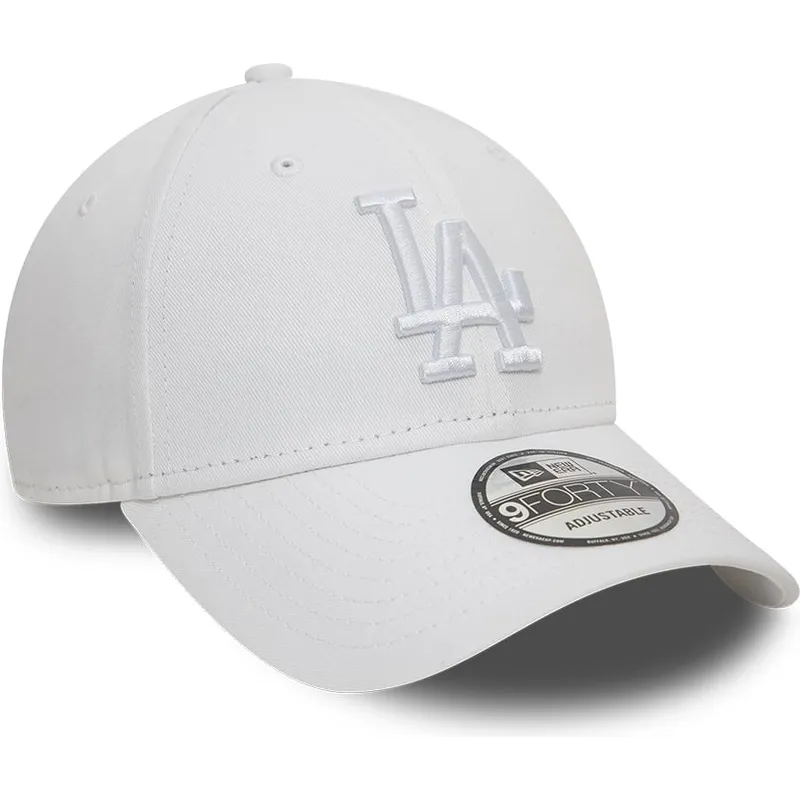 kepure-islenkta-balta-reguliuojama-juostele-9forty-league-essential-los-angeles-dodgers-mlb-new-era