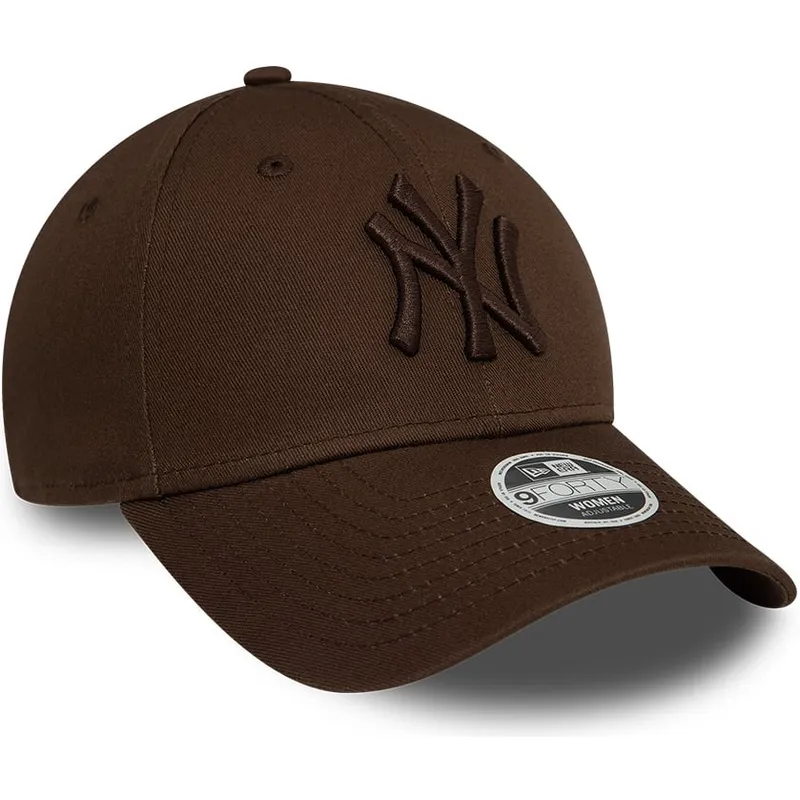 cap-islenkta-brown-adjustable-strap-9forty-league-essential-new-york-yankees-mlb-new-era