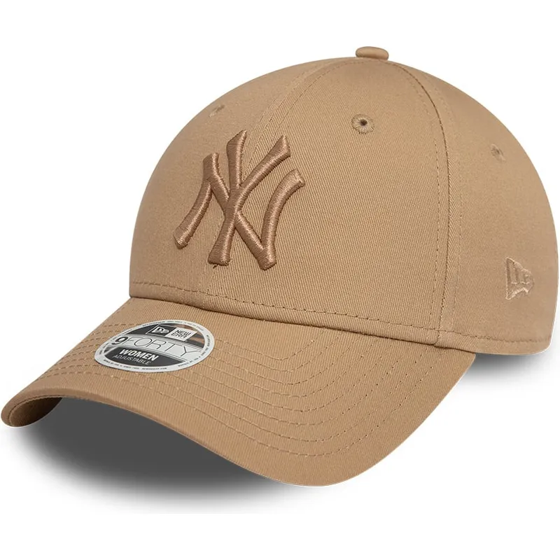 cap-islenkta-brown-adjustable-strap-claro-claro-9forty-league-essential-new-york-yankees-mlb-new-era
