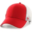 kepure-islenkta-raudona-snapback-new-york-yankees-mlb-47-brand