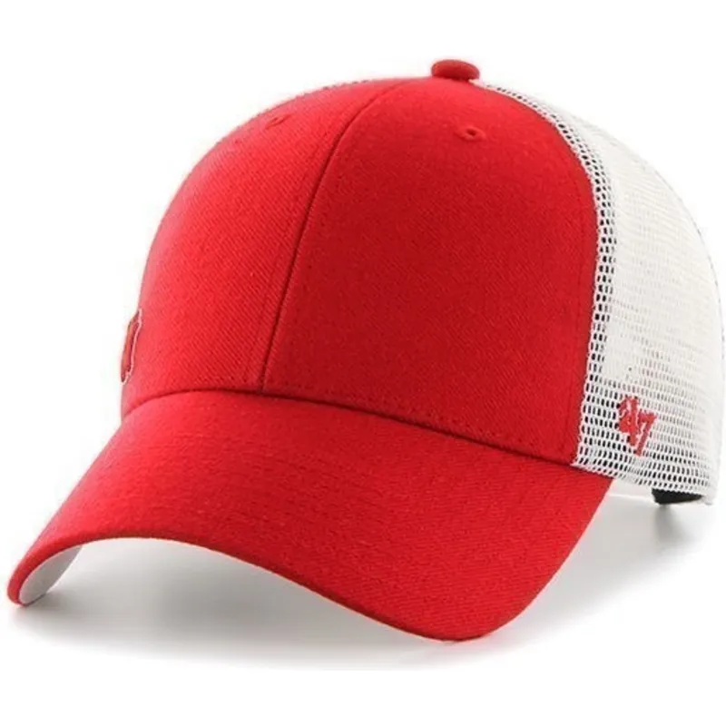 kepure-islenkta-raudona-snapback-new-york-yankees-mlb-47-brand