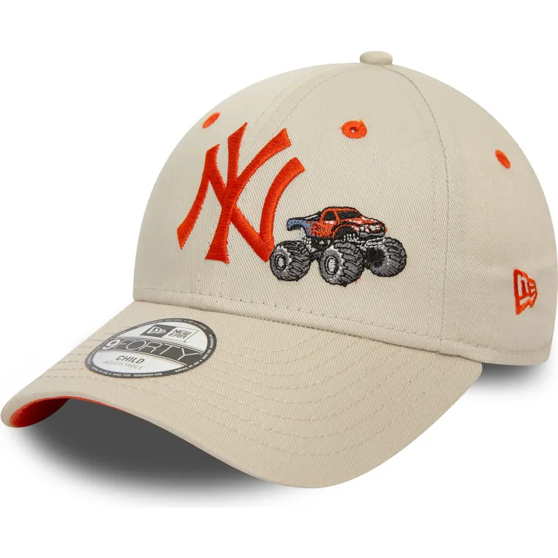 kepure-islenkta-smelio-reguliuojamas-vaikams-9forty-graphic-monster-truck-new-york-yankees-mlb-new-era