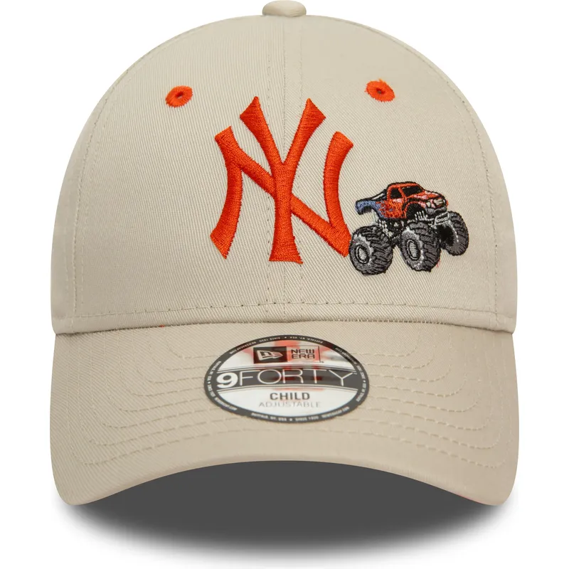 kepure-islenkta-smelio-reguliuojamas-vaikams-9forty-graphic-monster-truck-new-york-yankees-mlb-new-era