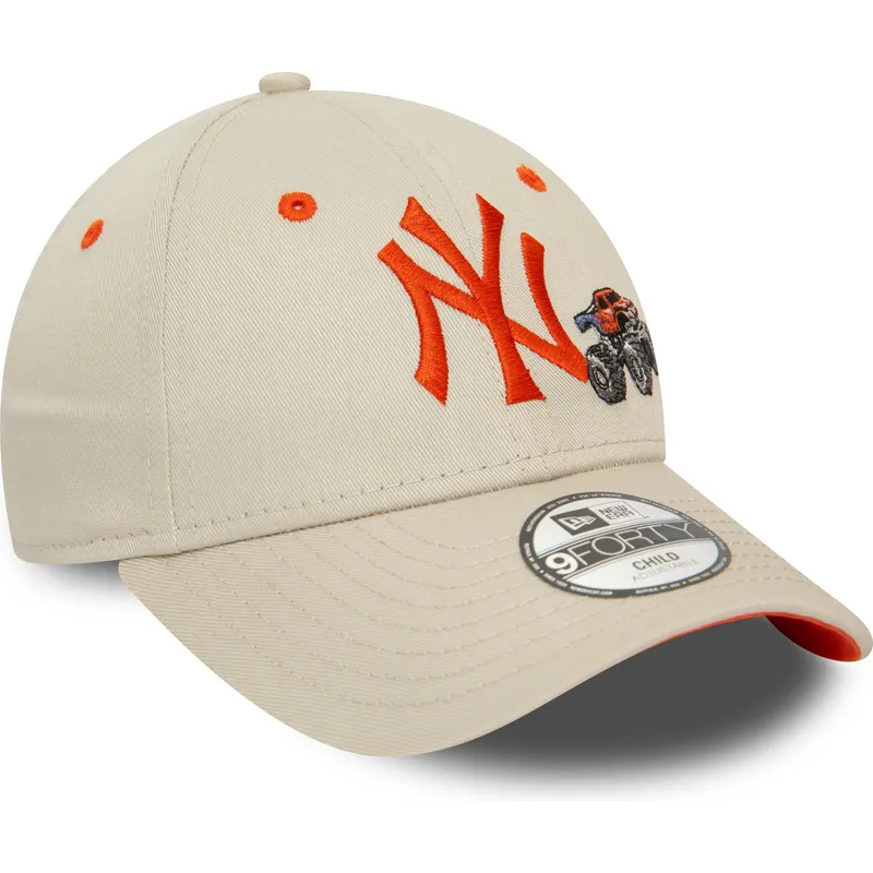 kepure-islenkta-smelio-reguliuojamas-vaikams-9forty-graphic-monster-truck-new-york-yankees-mlb-new-era