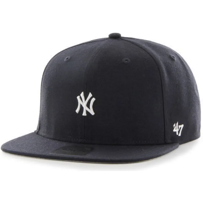 kepure-plokscia-tamsiai-melyna-snapback-new-york-yankees-mlb-47-brand