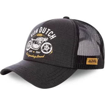 Kepurė išlenkta juoda snapback CREW9 Von Dutch