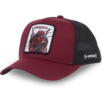 kepure-islenkta-raudona-snapback-bad1-deadpool-marvel-comics-capslab