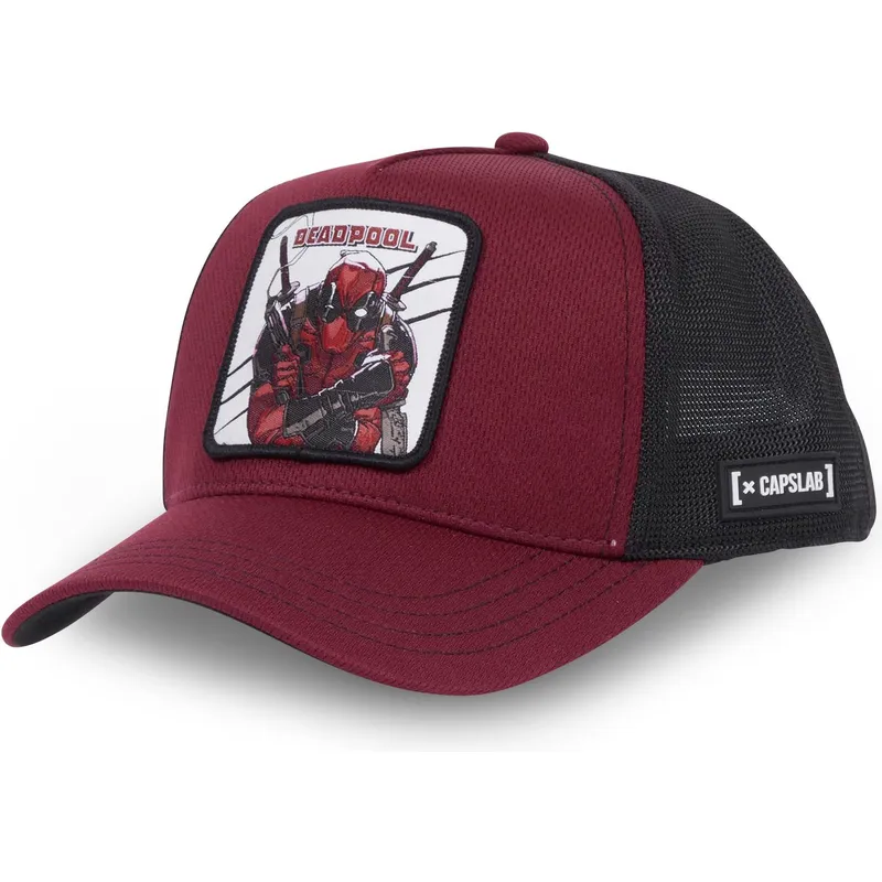 kepure-islenkta-raudona-snapback-bad1-deadpool-marvel-comics-capslab