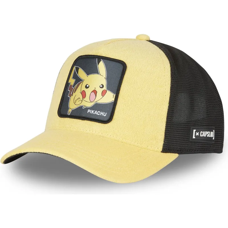 kepure-islenkta-geltona-snapback-pik1-ct-pikachu-pokemon-capslab kepure-islenkta-geltona-snapback-pik1-ct-pikachu-pokemon-capslab